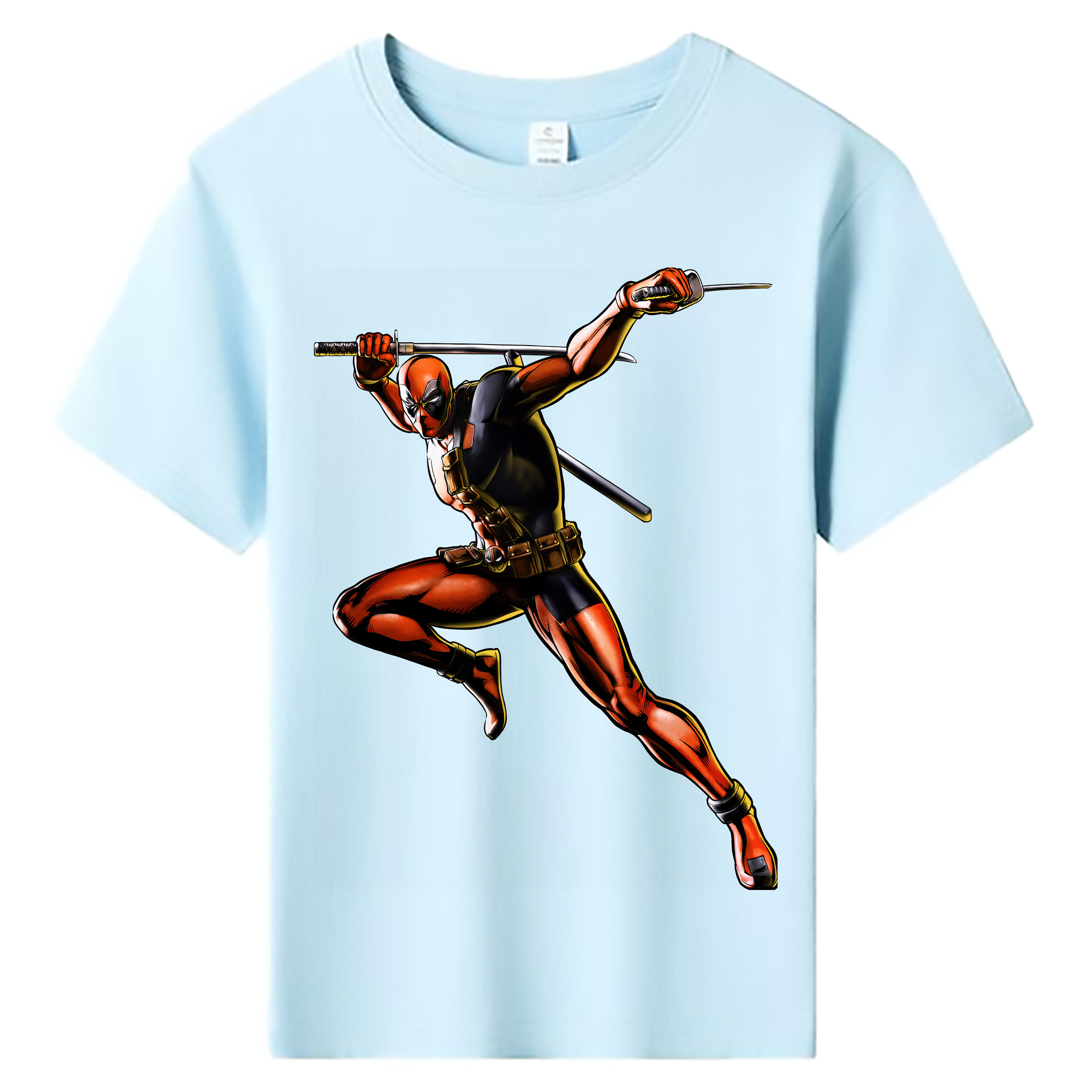 （画像用） Deadpool デッドプール 綿100％キッズTシャツ（フロントプリント）